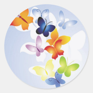 Sticker Rond papillon