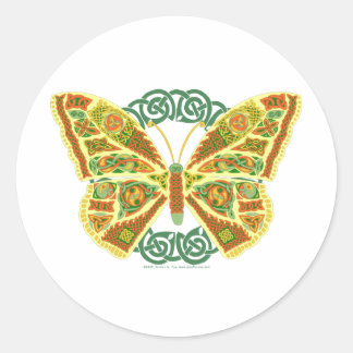 Sticker Rond Papillon celtique