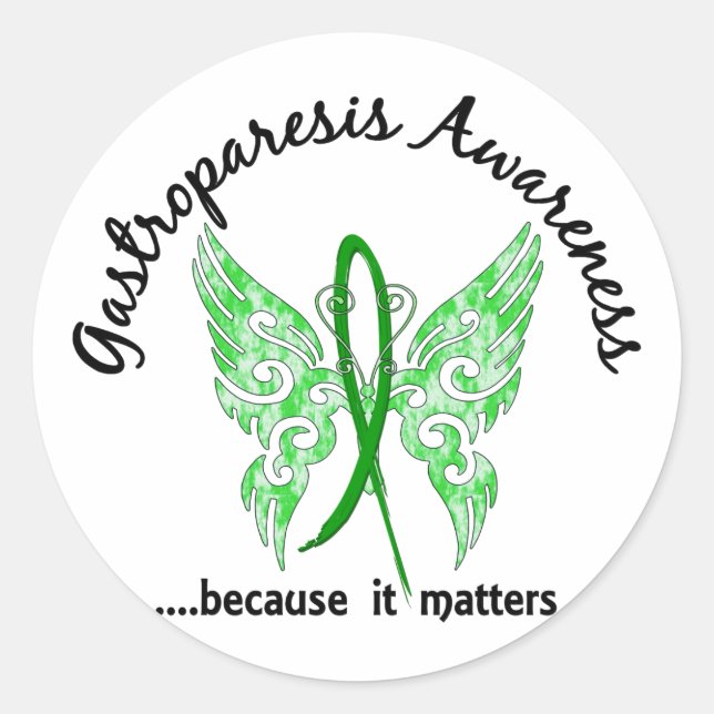 Sticker Rond Papillon Gastroparesis 6.1 (Devant)