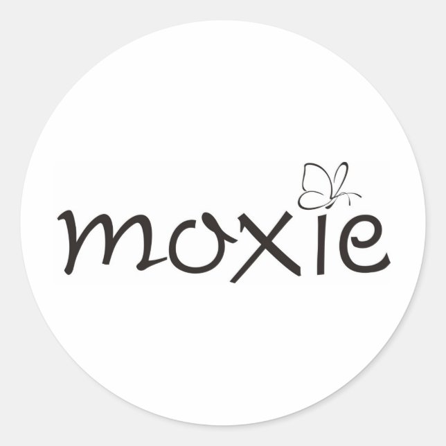 Sticker Rond Papillon Moxie (Devant)
