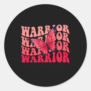 Sticker Rond Papillon Super Bourgogne Ribbon Sickle Cell Warri
