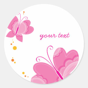 Sticker Rond PAPILLONS DE FLUTTERBY : : série de trois 1