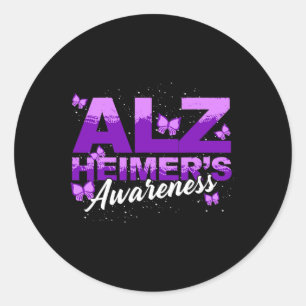 Sticker Rond Papillons Ruban Violet Démence Heimerheimers A