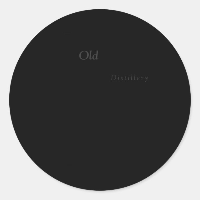 Sticker Rond Pappy Bourbon Whiskey (Devant)