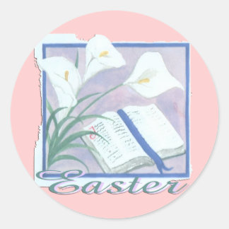 Sticker Rond Pâques Lilly