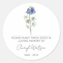 Paquet de graines mémorial Simple Bluebell