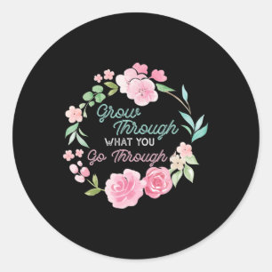 Sticker Rond Par Ce Qu'On Fait Des Problèmes De Santé Mentale