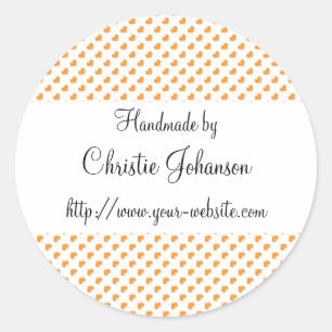 Sticker Rond Par - conception faite main de coeurs