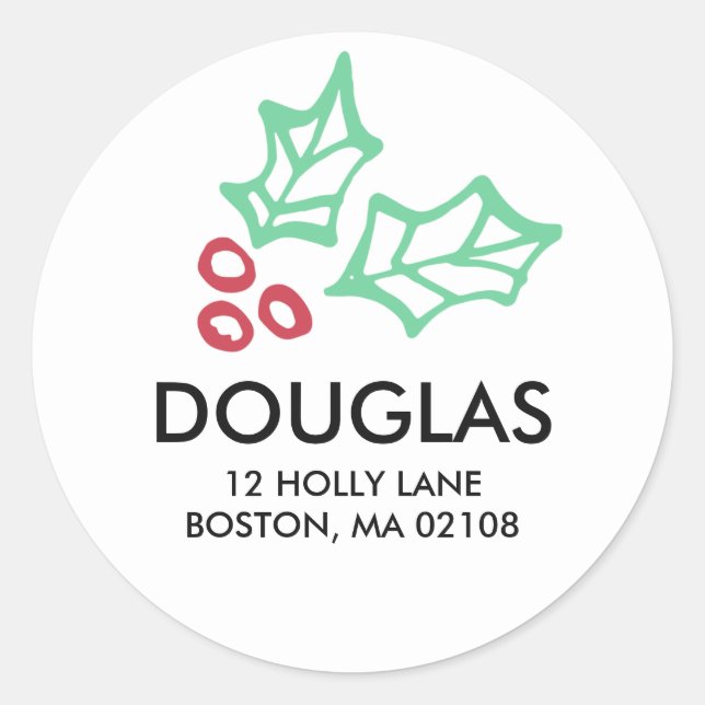 Sticker Rond Par Golly Collection (Devant)