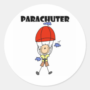 Sticker Rond Parachuter