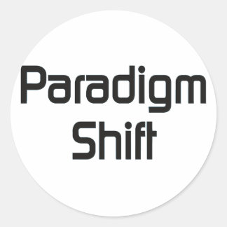 Sticker Rond Paradigm Shift