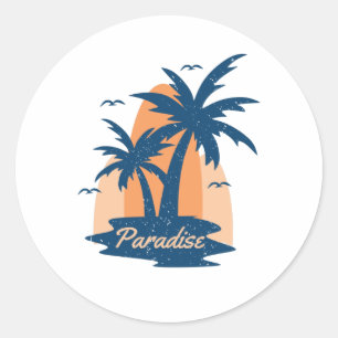 Sticker Rond Paradis