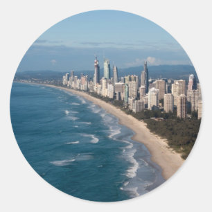 Sticker Rond Paradis la Gold Coast Queensland Australie de
