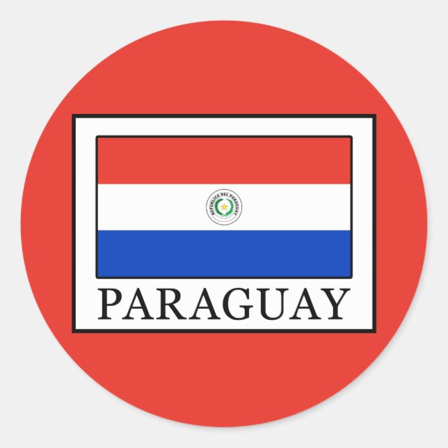 Sticker Rond Paraguay (Devant)