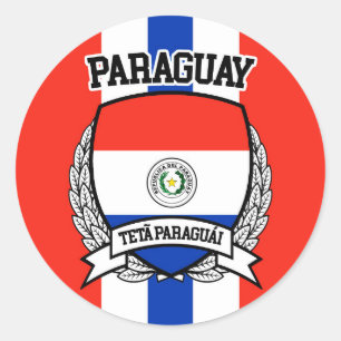 Sticker Rond Paraguay