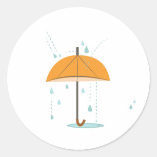 Sticker Rond Parapluie