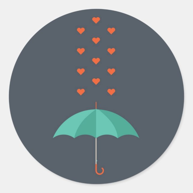 Sticker Rond Parapluie (Devant)