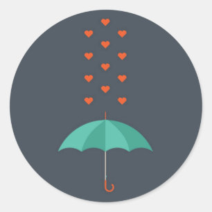 Sticker Rond Parapluie