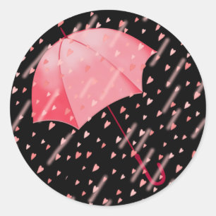 STICKER ROND PARAPLUIE DOUCHE D'AMOUR DE SHARON SHARPE