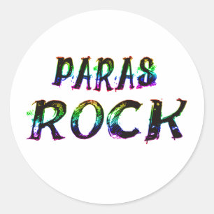 STICKER ROND PARAS ROCK AVEC COULEUR