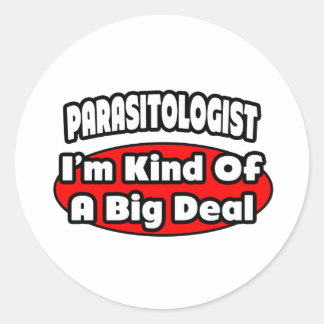 Sticker Rond Parasitologue... Gros accord