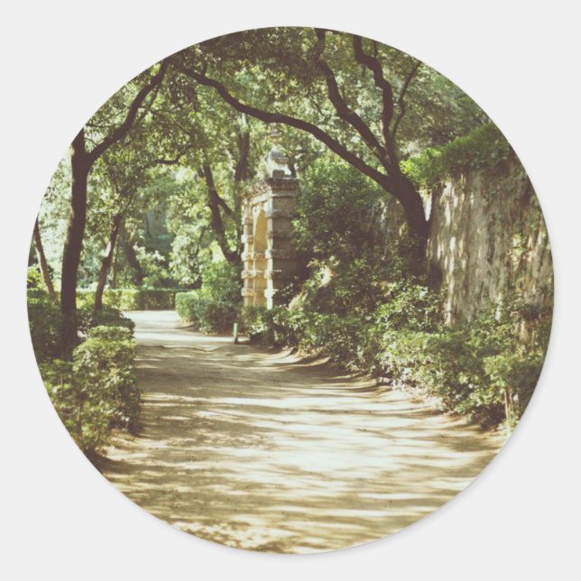 Sticker Rond Parc del Laberint d'Horta (Devant)