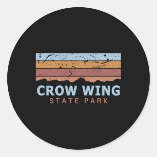 Sticker Rond Parc d'état de Crow Wing Minnesota