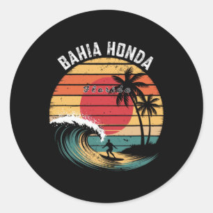 Sticker Rond Parc d'État de Hia Honda Floride Plage Surf 