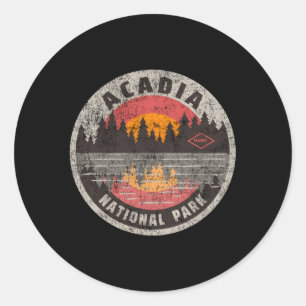 Sticker Rond Parc national Acadia Maine Camg Randonnée