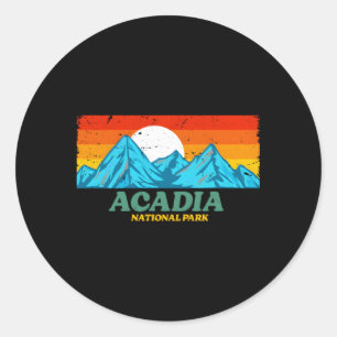 Sticker Rond Parc national Acadia Visiteur du Maine
