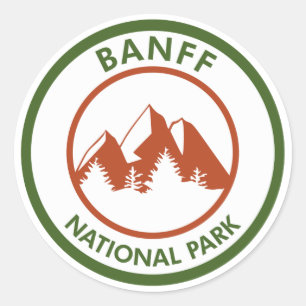 Sticker Rond Parc national Banff