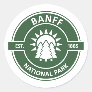 Sticker Rond Parc national Banff