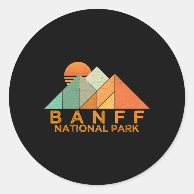 Sticker Rond Parc national Banff (Devant)