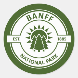 Sticker Rond Parc national Banff