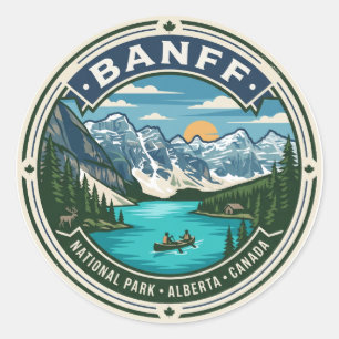 Sticker Rond Parc national Banff Canada