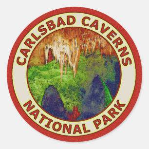 Sticker Rond Parc national de cavernes de Carlsbad