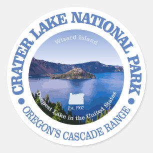 Sticker Rond Parc national de Crater Lake