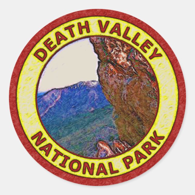 Sticker Rond Parc national de Death Valley (Devant)