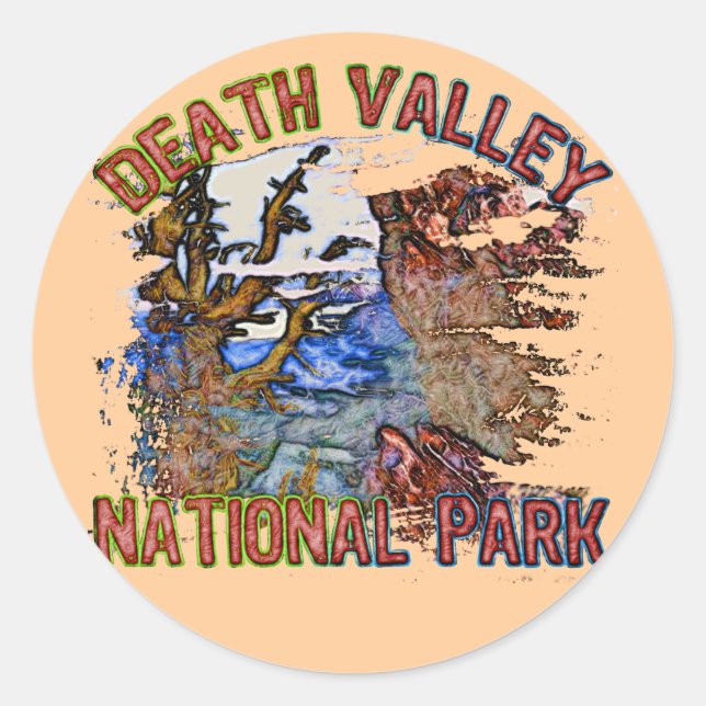 Sticker Rond Parc national de Death Valley (Devant)