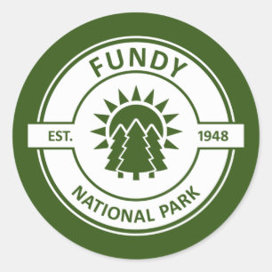 Sticker Rond Parc national de Fundy