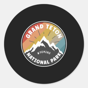 Sticker Rond Parc national de Grand Teton Wyoming