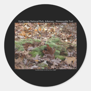 Sticker Rond Parc national de Hot Springs, AR - Sentier Honeysu