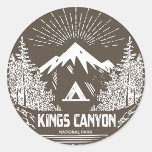 Sticker Rond Parc national de Kings Canyon