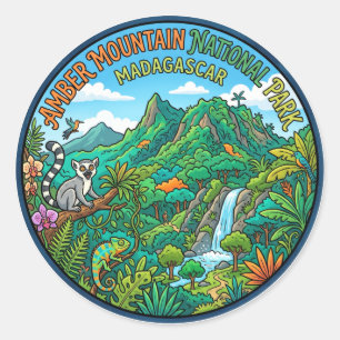 Sticker Rond Parc national de la Montagne d'Ambre Madagascar