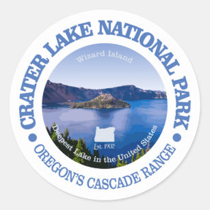 Sticker Rond Parc national de lac crater