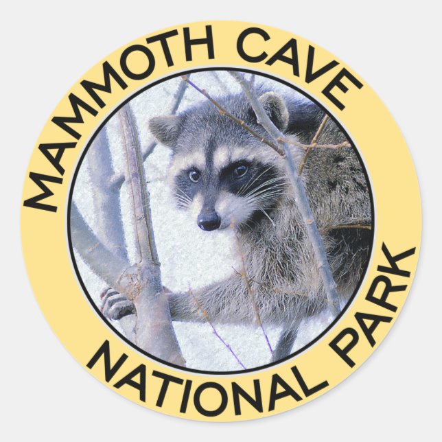 Sticker Rond Parc national de Mammoth Cave (Devant)
