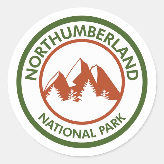 Sticker Rond Parc national de Northumberland (Devant)
