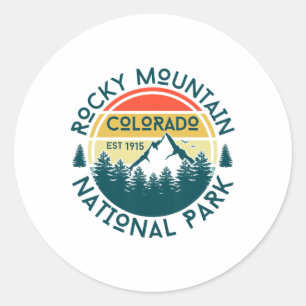 Sticker Rond Parc national de Rocky Mountain Colorado Randonnée