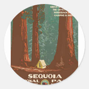 Sticker Rond Parc national de Sequoia