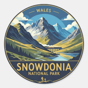 Sticker Rond Parc national de Snowdonia Pays de Galles